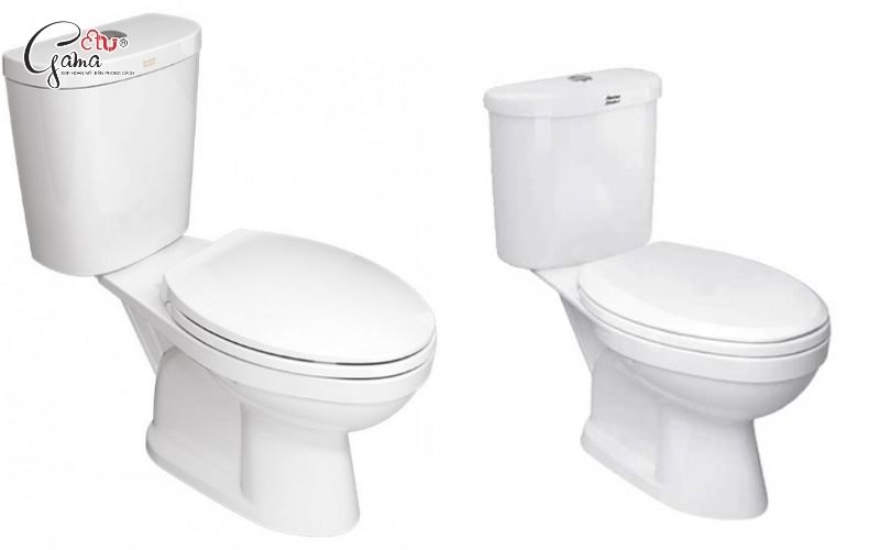Bồn vệ sinh 2 khối với két nước rời