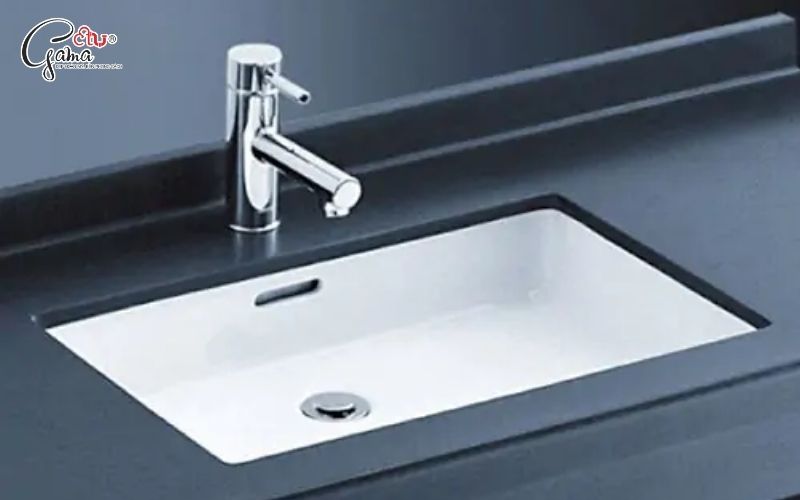 Chậu lavabo âm bàn gọn gàng dễ vệ sinh