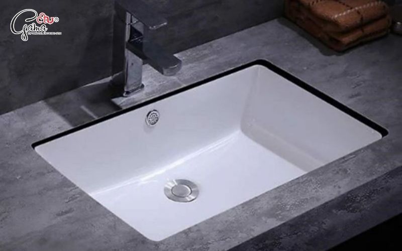 Lavabo âm bàn tạo bề mặt bàn phẳng đẹp