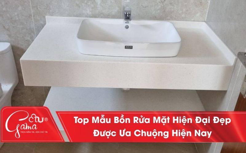 Bồn rửa mặt hiện đại