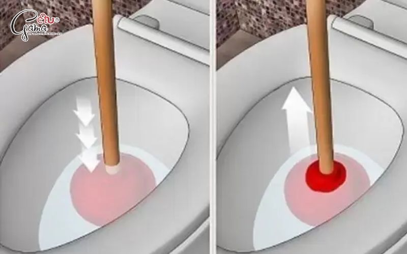 Cách dùng pittong thông bồn cầu hiệu quả
