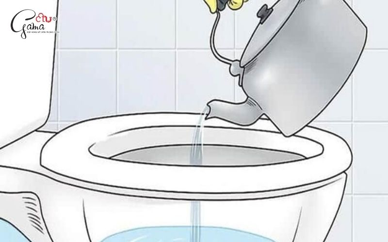 Kết hợp nước nóng và nước rửa chén