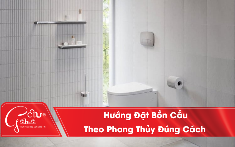 Hướng đặt bồn cầu