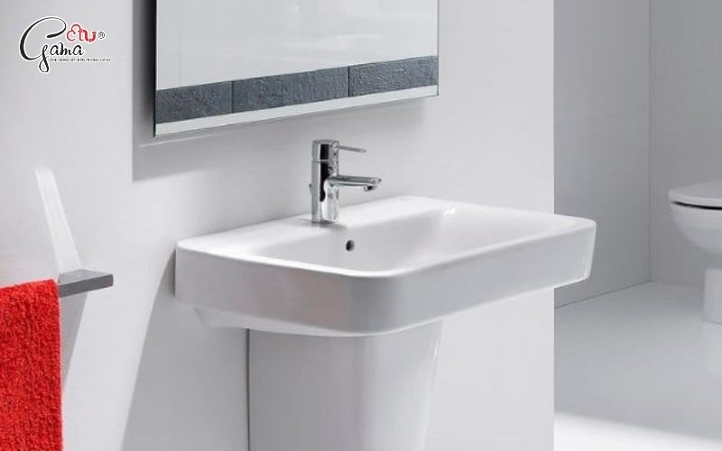 Cách lắp chậu rửa mặt treo tường