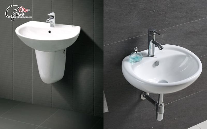 Lavabo treo phù hợp phòng tắm nhỏ