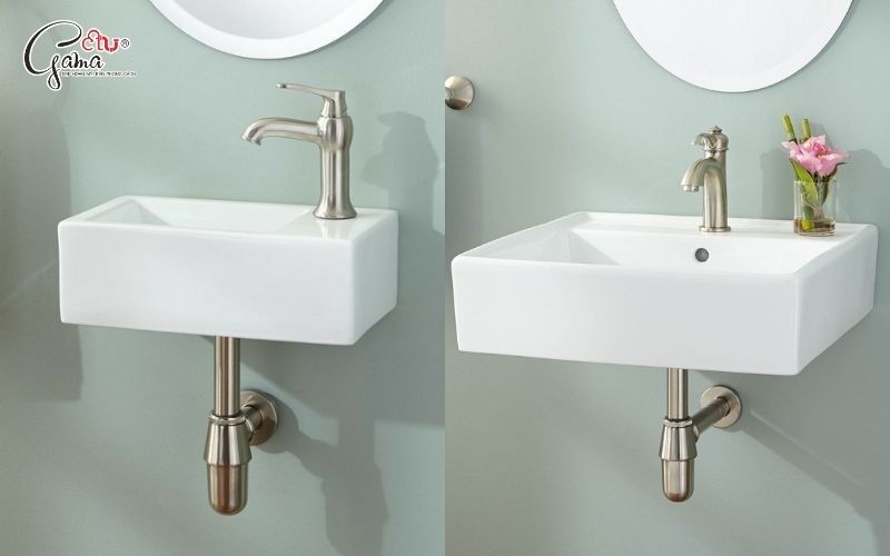 Lavabo treo tường tối ưu diện tích
