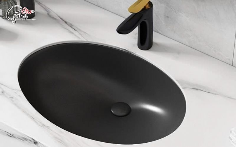 Chậu lavabo âm bàn màu đen tinh tế