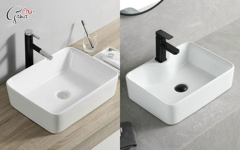 Chậu rửa đặt bàn phong cách hiện đại