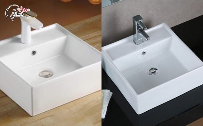 Lavabo đặt bàn đá sang trọng