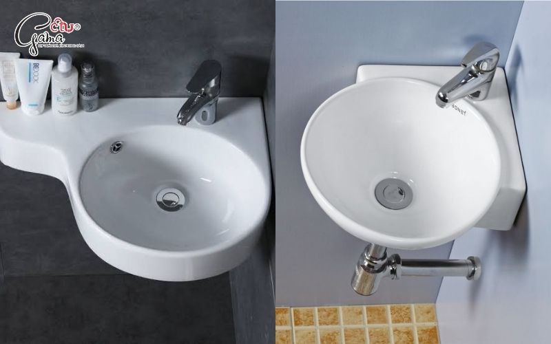Chậu rửa góc tiết kiệm diện tích