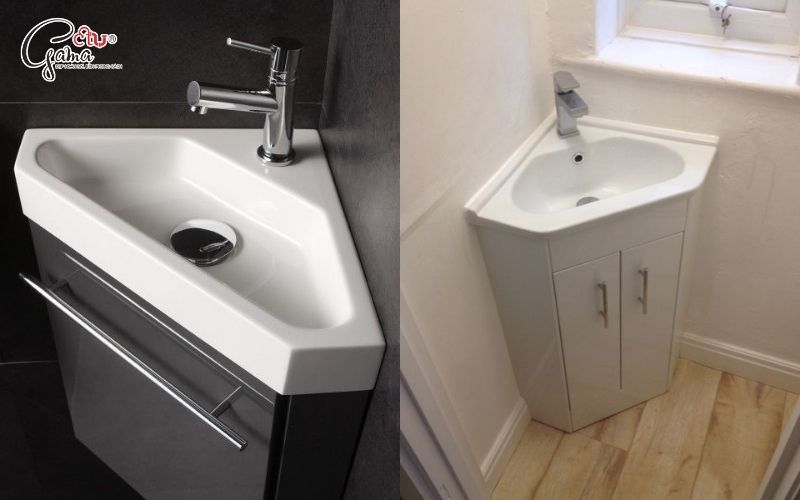 Thiết bị rửa mặt góc tiện dụng