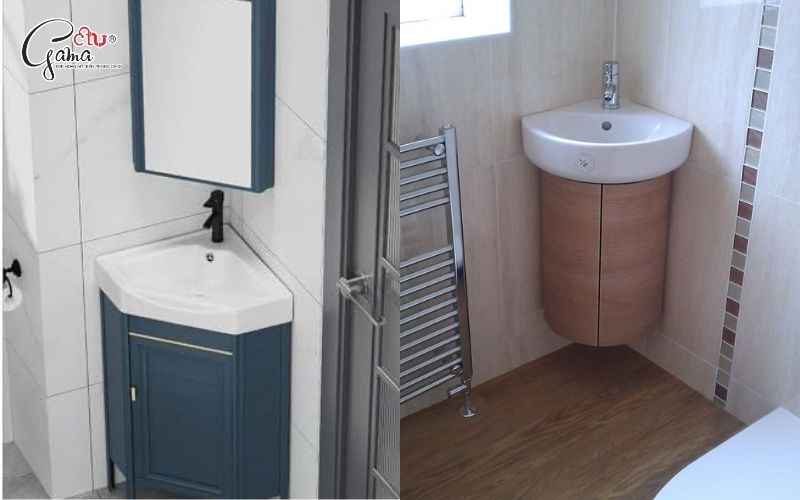 Thiết kế lavabo góc hiện đại