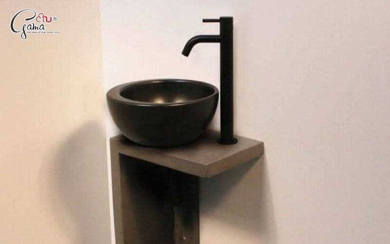 Kết hợp bàn đá chậu lavabo nhỏ