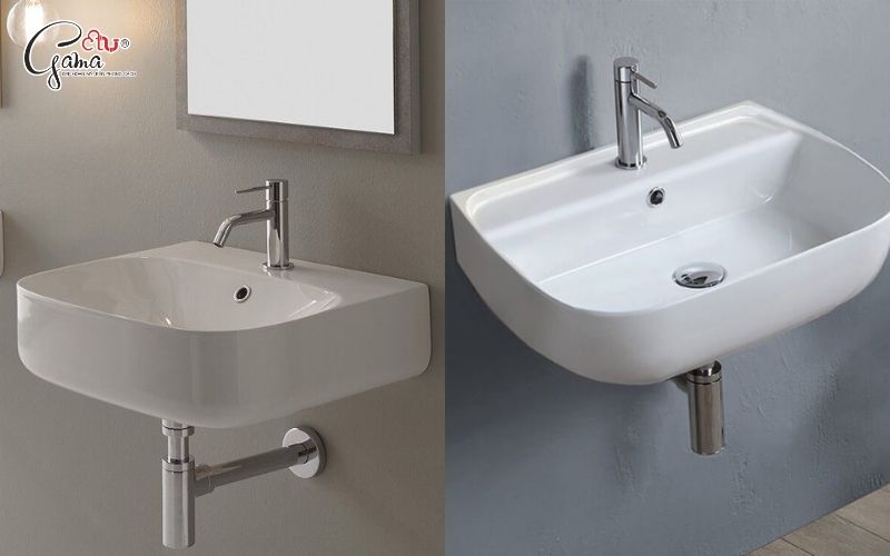 Thiết bị rửa mặt treo tường tiết kiệm diện tích