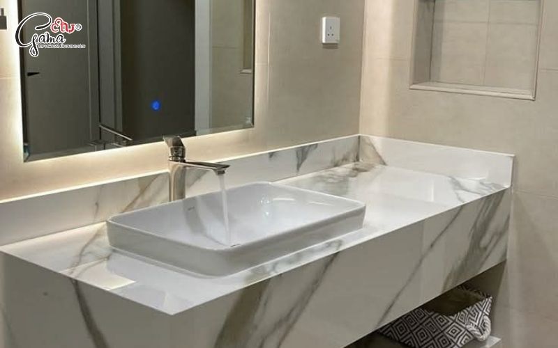 Bàn lavabo dương bàn phong cách hiện đại