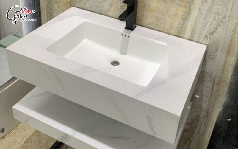 Kệ đá lavabo âm bàn hiện đại tinh tế