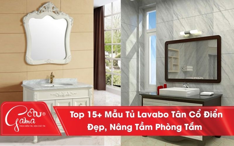 Tủ lavabo tân cổ điển