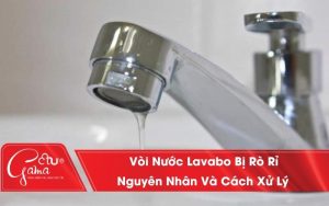 Vòi Nước Lavabo Bị Rò Rỉ Nguyên Nhân Và Cách Xử Lý