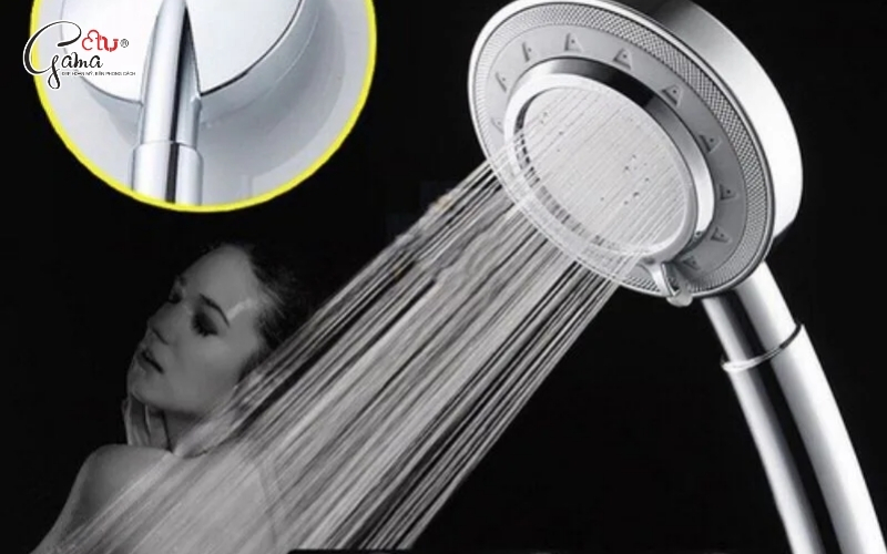 Vòi sen tăng áp 3 chế độ nước VT06