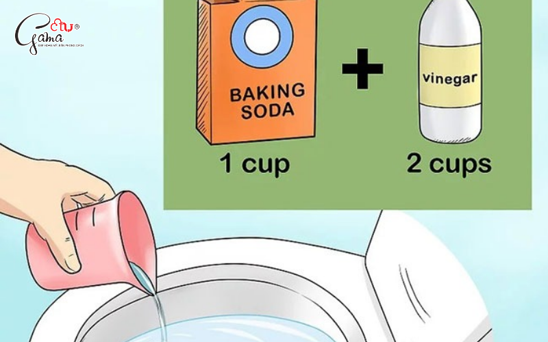 Sử dụng baking soda và giấm