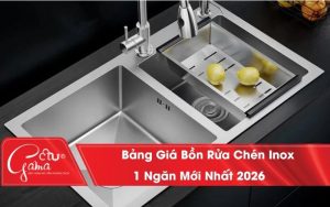 Giá Bồn Rửa Chén Inox 1 Ngăn Mới Nhất 2026