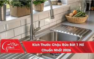 Kích Thước Chậu Rửa Bát 1 Hố Chuẩn Nhất 2026